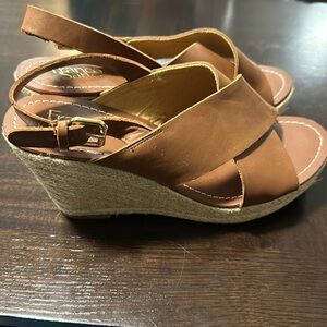 Brand new Franco Sarto brown wedges!! Size 8 perfect for summer